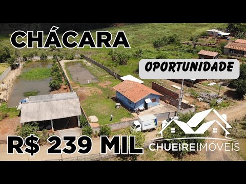 Chácara à venda em Siqueira Campos - PR — CHÁCARA COM REPRESA 1.000KG DE PEIXE - CASA BOA - R$239mil (REF #208)