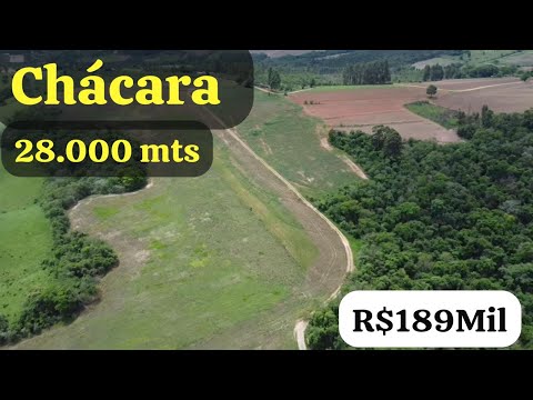 Chácara à venda em Ibaiti - PR — CHÁCARA PANORÂMICA EM IBAITI-PR COM 28.000m2 TERRA VERMELHA R$189 MIL (REF #210)