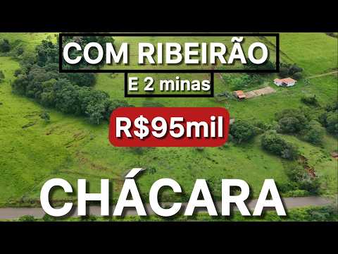 Chácara à venda em Siqueira Campos - PR — CHÁCARA COM RIBEIRÃO DUAS MINAS D’ÁGUA SOMENTE R$95mil (REF #37)