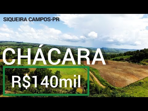 Chácara à venda em Siqueira Campos - PR — CHÁCARA EM SIQUEIRA CAMPOS-PR R$140MIL OPORTUNIDADE (REF #611)