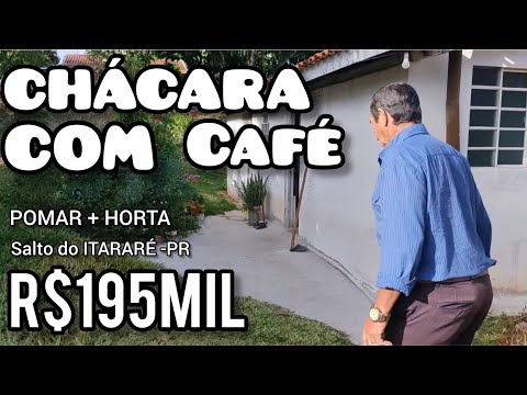 Chácara à venda em Siqueira Campos - PR — CHÁCARA + PÉS DE CAFÉ + POMAR + HORTA + CASA BOA R$195mil (REF #635)