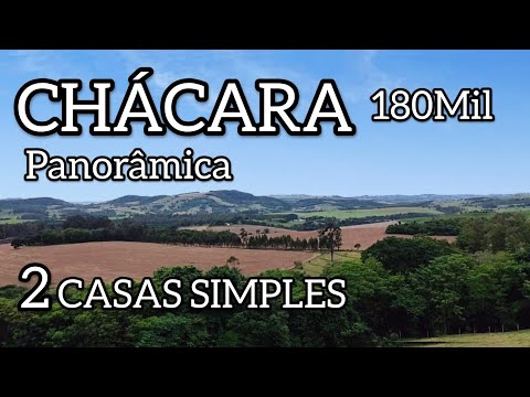 Chácara à venda em Tomazina - PR — CHÁCARA PANORÂMICA+ 2 CASAS SIMPLES R$180MIL TOMAZINA-PR (REF #724)